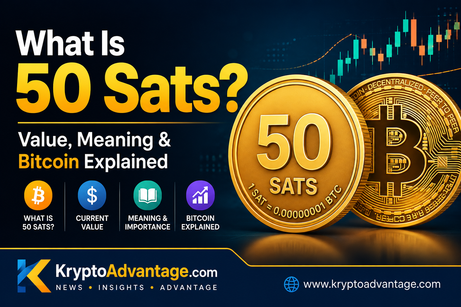 What Is 50 Sats? Value, Meaning & Bitcoin Explained