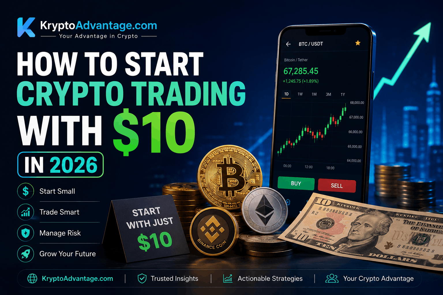 How to Start Crypto Trading With $10