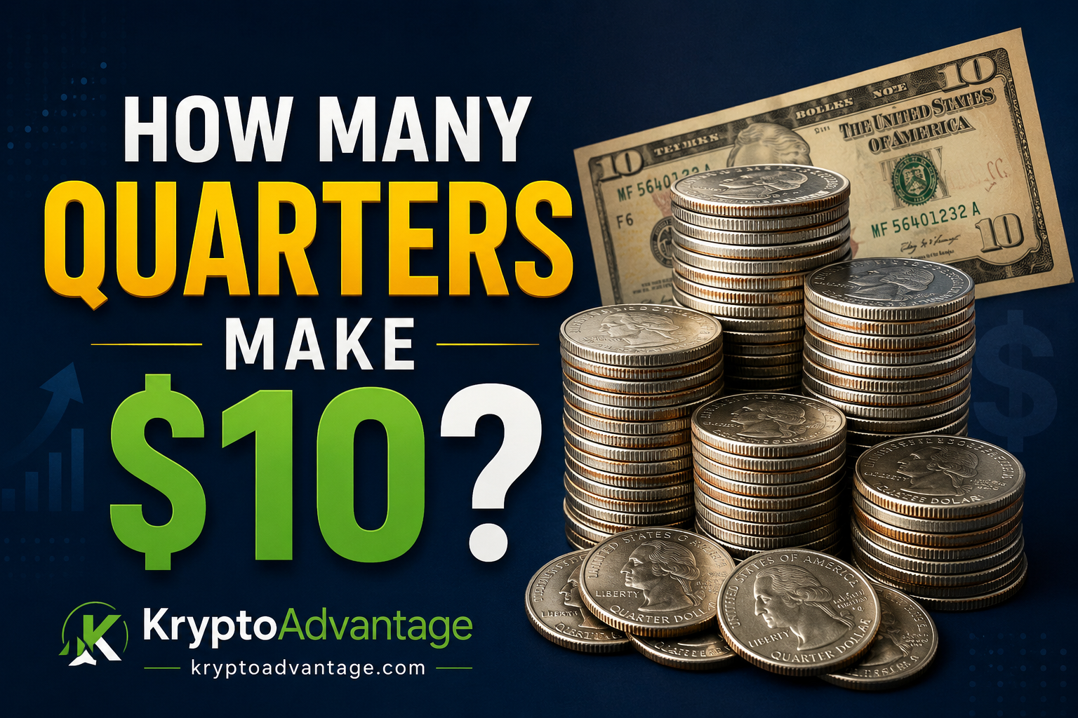 how many quarters make $10